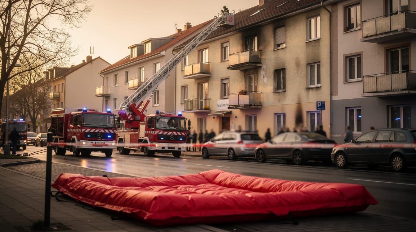 Feuerwehr rettet kleines Kind vom Dach in Dortmund