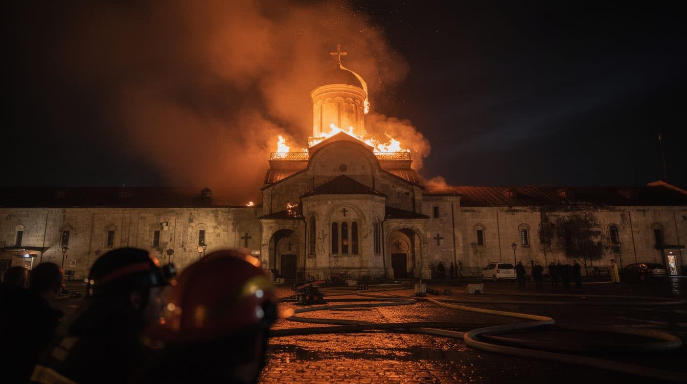Russische Angriffe über Nacht treffen berühmtes Kloster in Kiew und töten Zivilisten