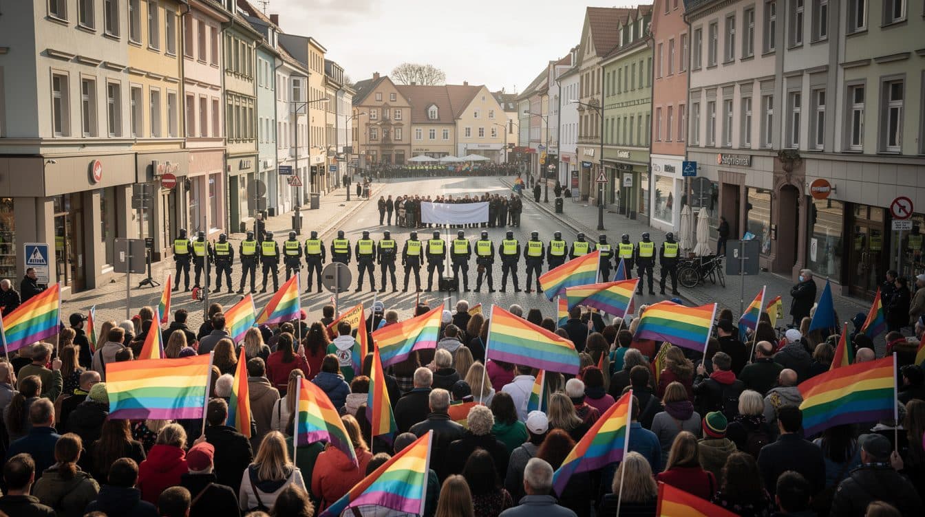 CSD in Eberswalde: Bunt, laut und friedlich