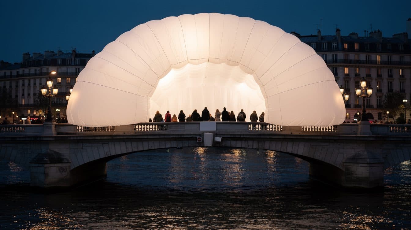 Eine Höhle mitten in Paris: So sieht JRs Installation aus