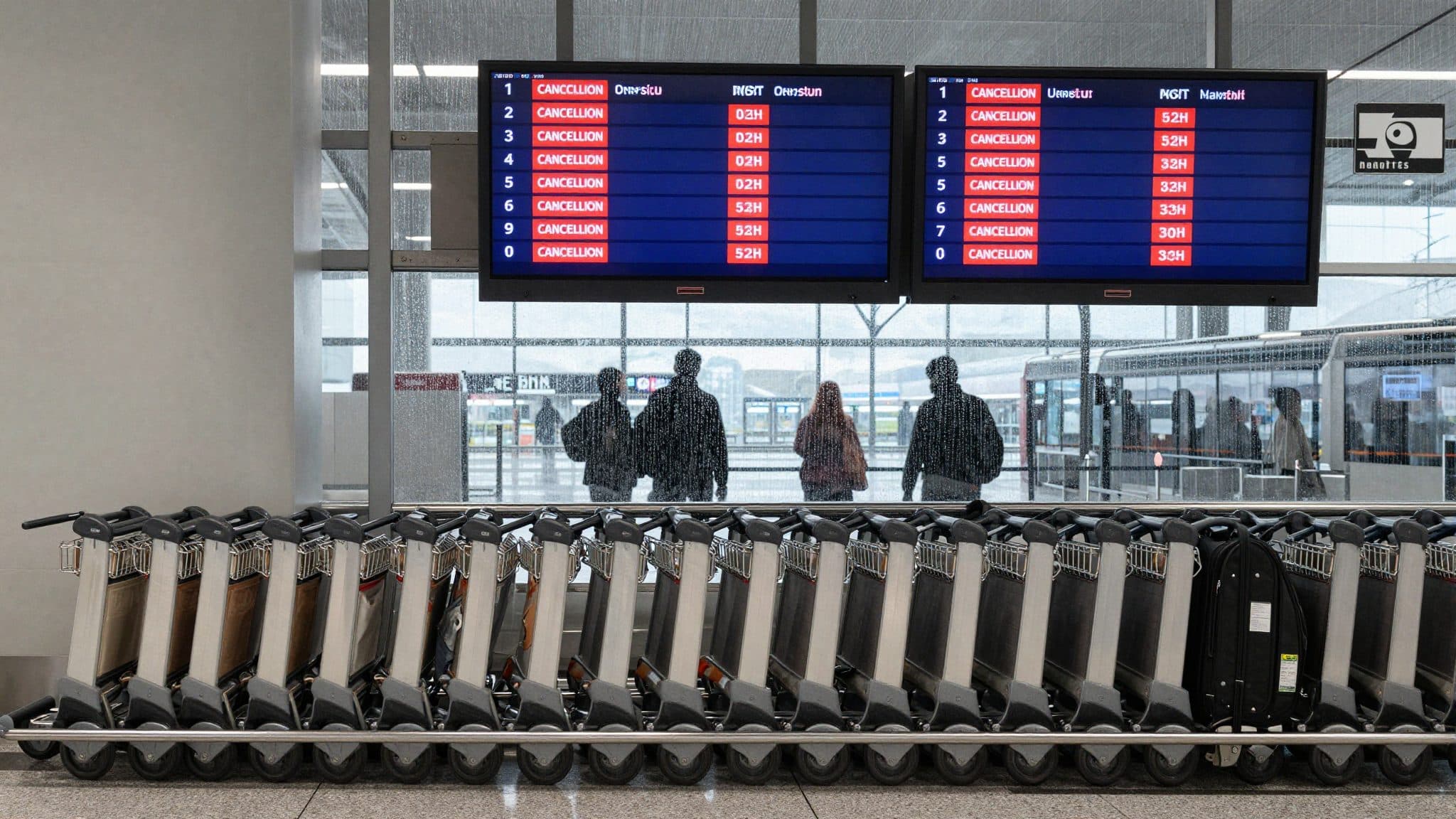 Gewitter stoppt Flüge am Flughafen München