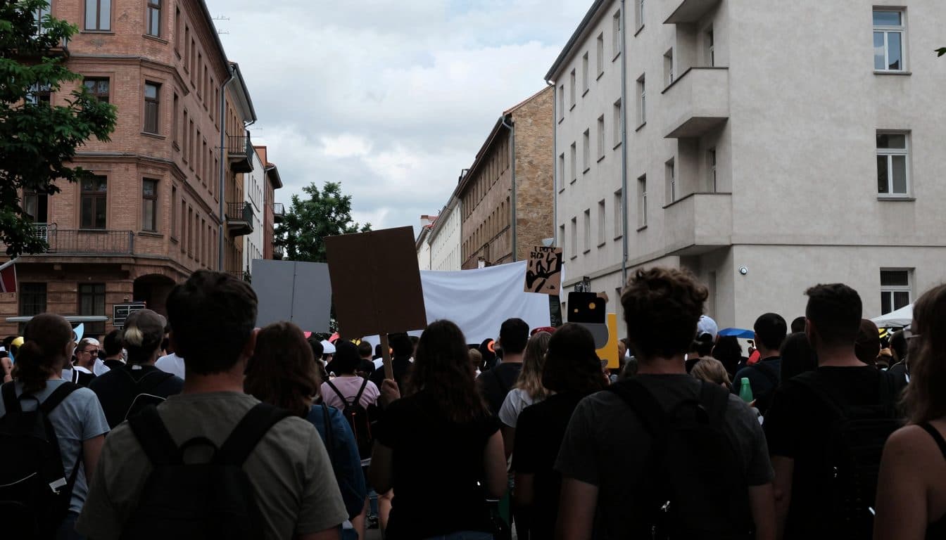 Demo gegen Waffen in Berlin: Tausende gehen auf die Straße
