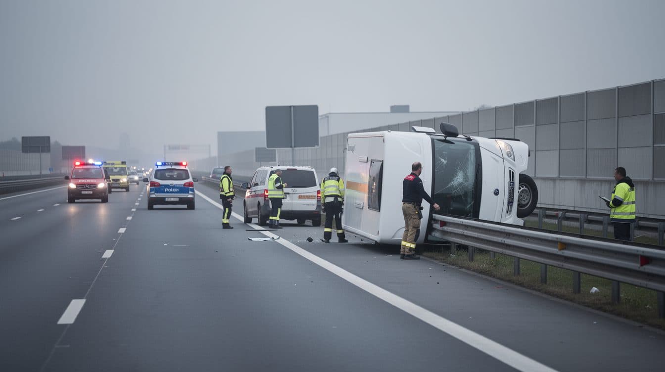 Wohnmobil-Unfall auf der A2: Was wir darüber wissen