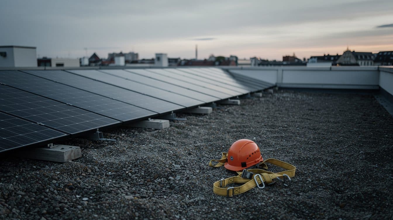 Zwei Arbeiter stürzen bei Solar-Montage in Wels
