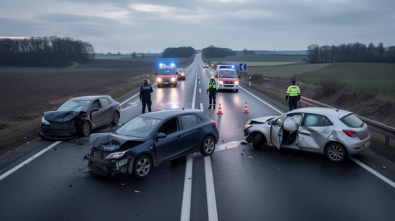 Schwerer Unfall auf der B101 bei Meißen: Ein Mensch stirbt