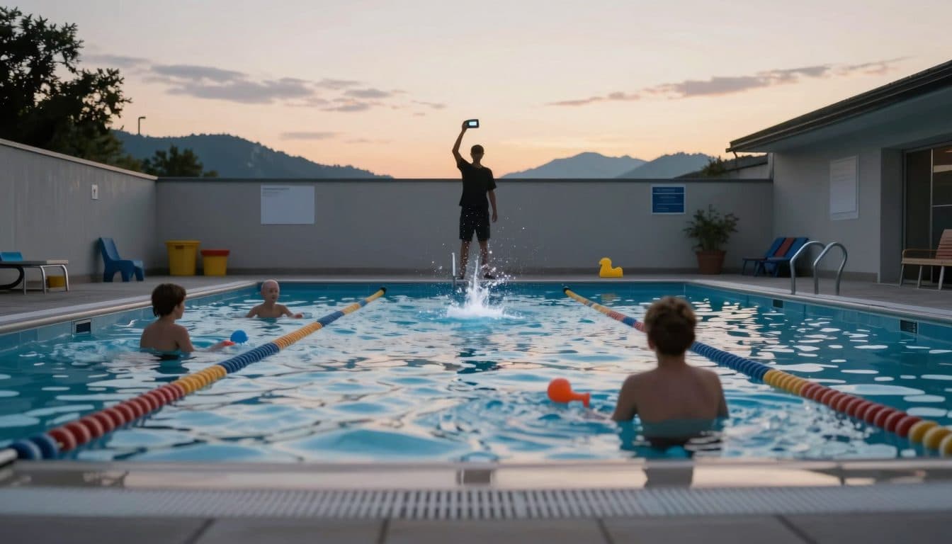 Bademeister soll Kinder mit einem Taser erschreckt haben