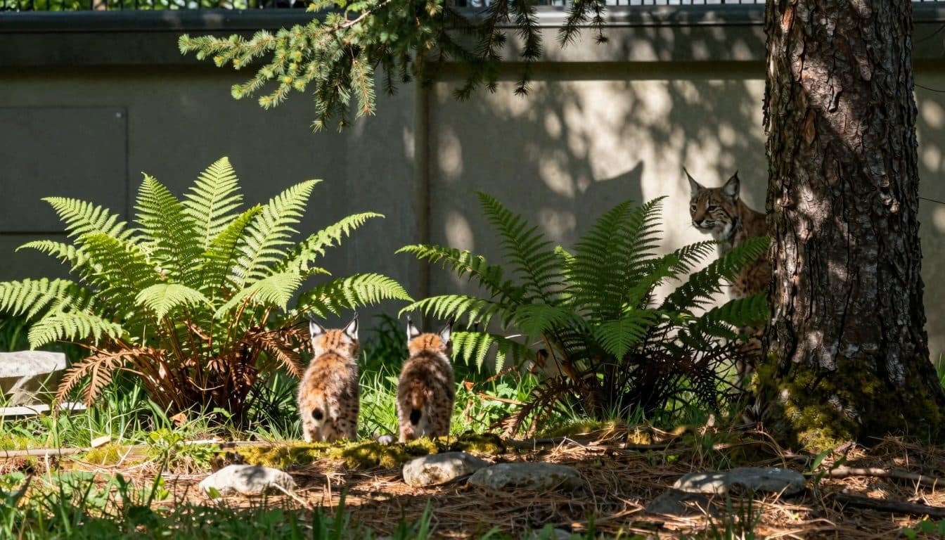Baby-Luchse im Wildpark Mautern entdecken die Welt