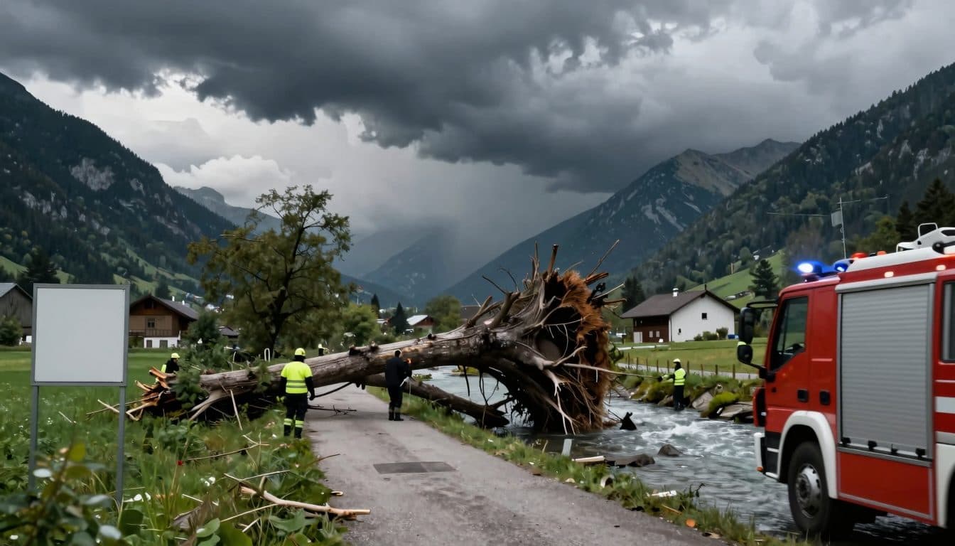 Gewitter über Salzburg: Feuerwehr rückte zu vielen Einsätzen aus