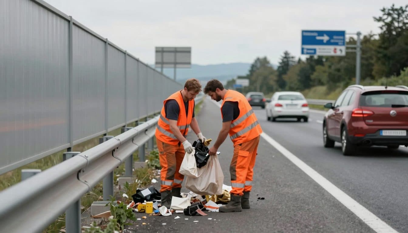 Achtlos weggeworfener Müll auf Österreichs Autobahnen: 2025 waren es fast 8.900 Tonnen