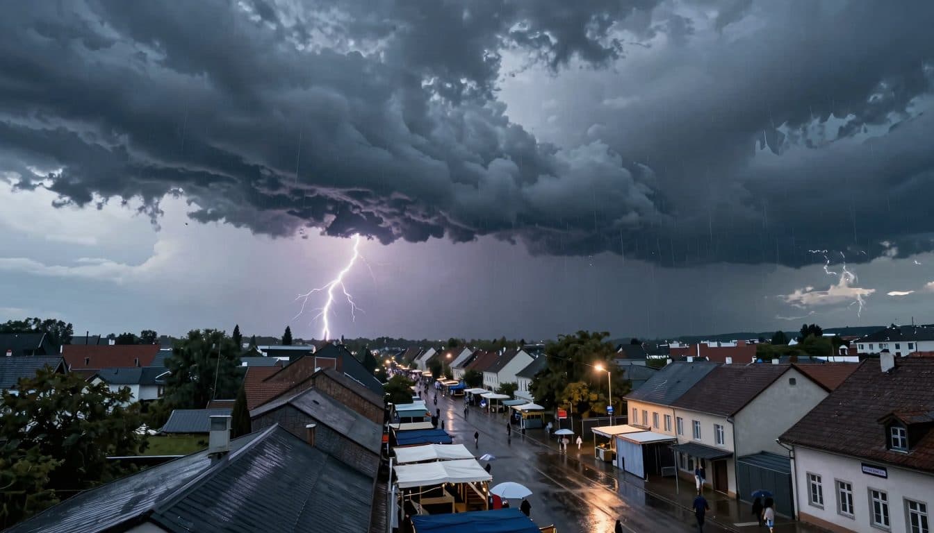 Gewitter am Mittwoch: Wo es blitzt und regnet