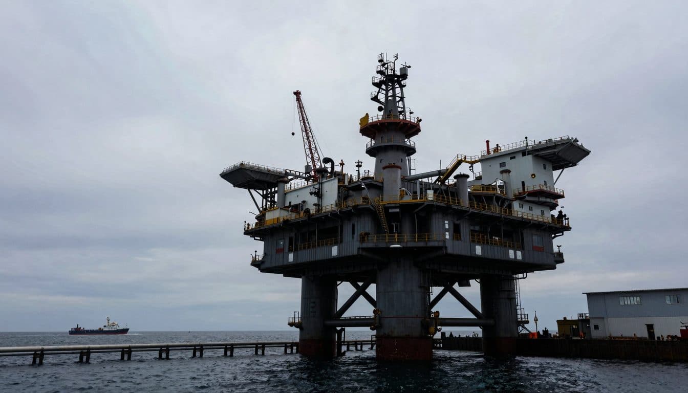 Fertig! Eine riesige Gasplattform steht jetzt im Schwarzen Meer