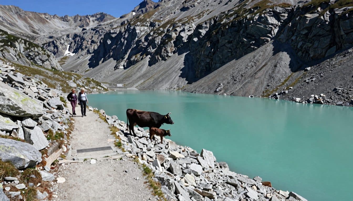 Kuh-Angriff in Tirol: Frau stürzt am Bergsee ab