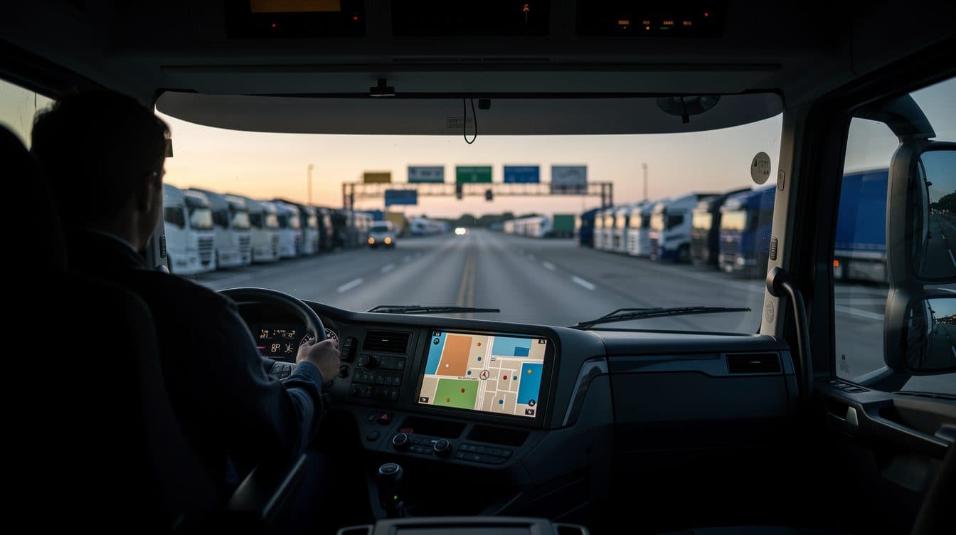 Neue App zeigt Lkw-Fahrern, wo an der Autobahn ein Parkplatz frei ist