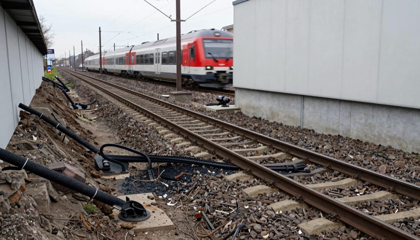 Bahnstrecke Düsseldorf–Köln nach Feuer gesperrt – wird Sabotage geprüft?