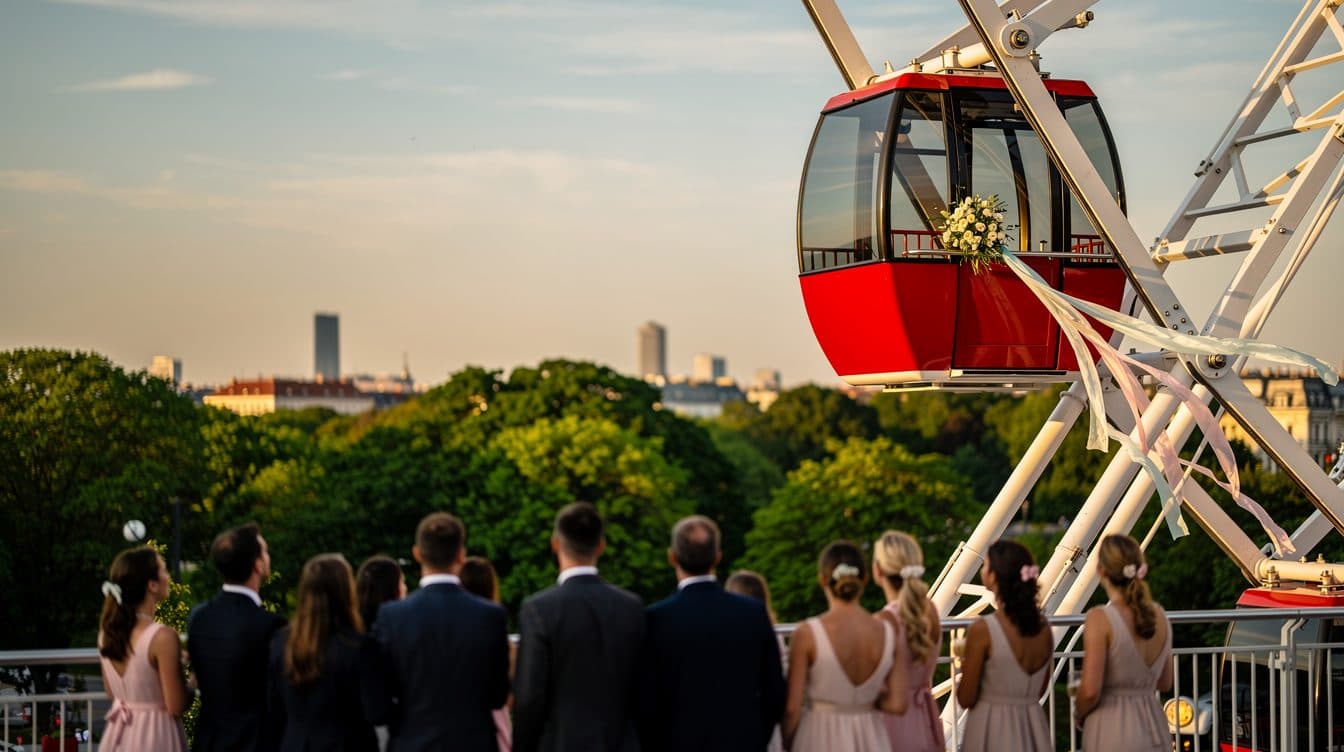 Ein ORF-Moderator hat im Wiener Riesenrad geheiratet