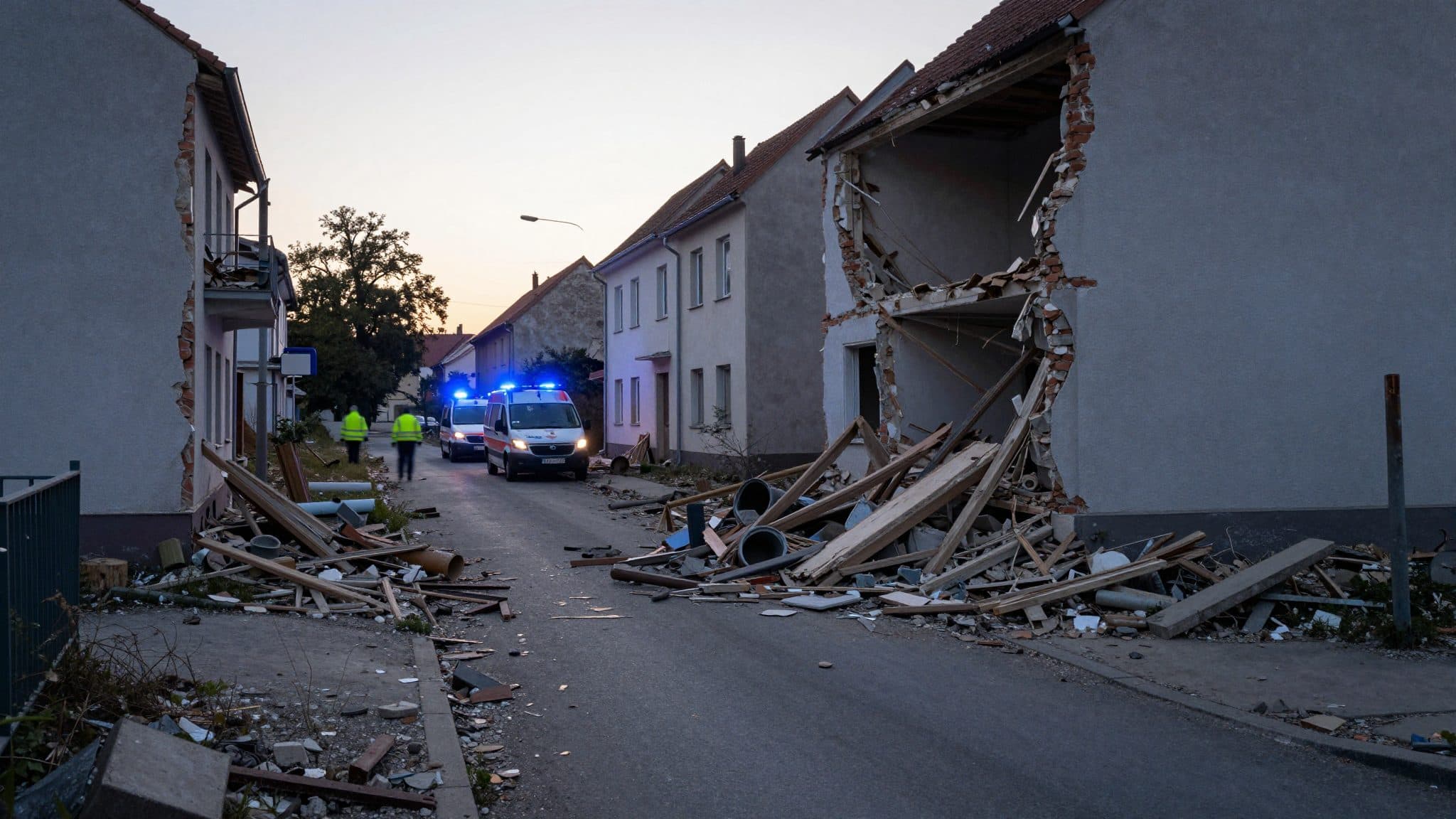 Explosion zerstört Haus in Wien-Floridsdorf: neun Menschen verletzt