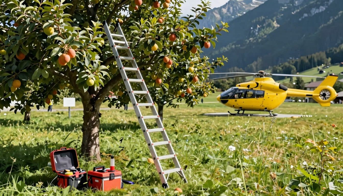 Mann stürzt in Osttirol von Leiter – Rettungskräfte helfen schnell