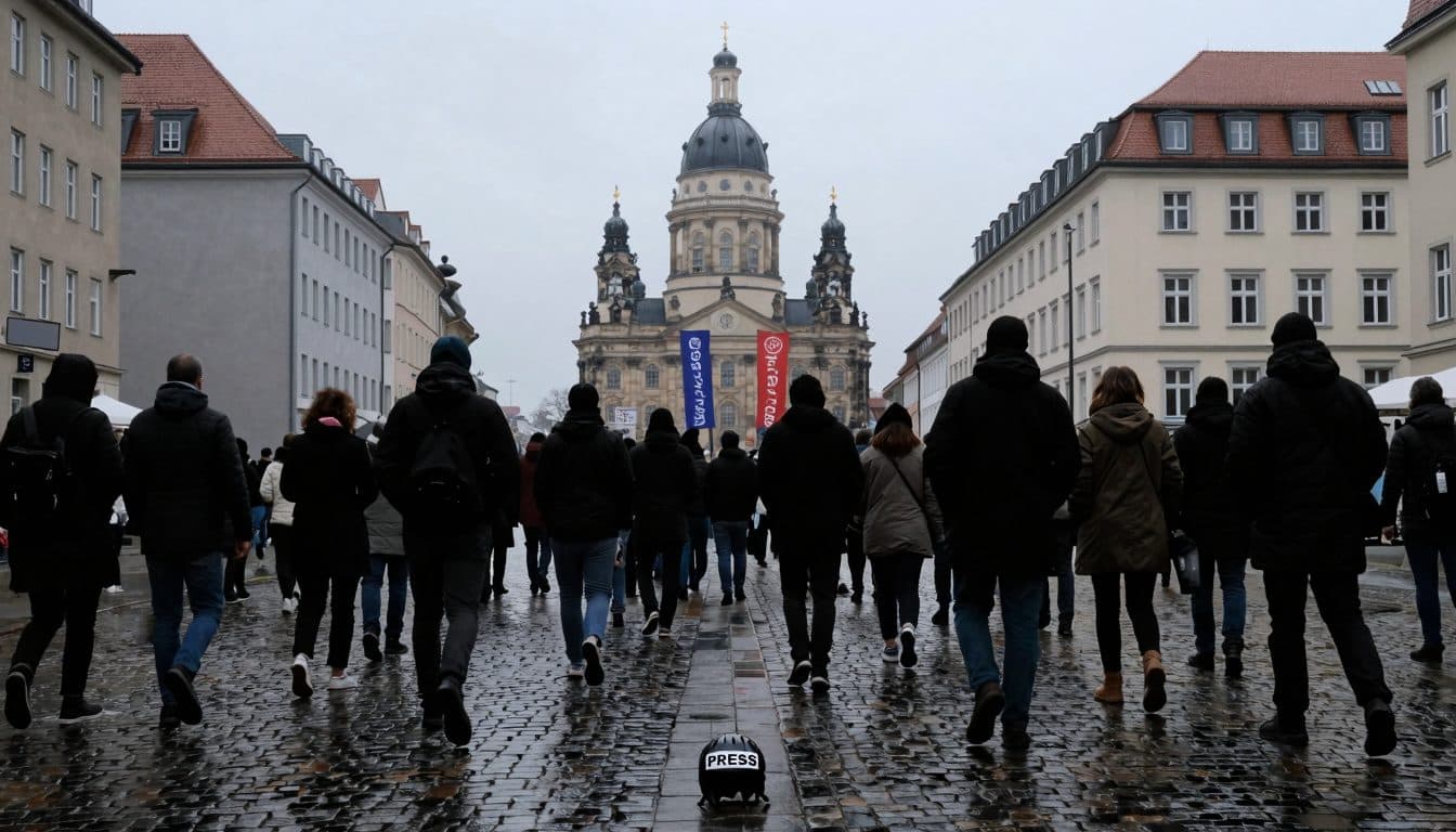 Journalisten bei Protesten in Erfurt angegriffen