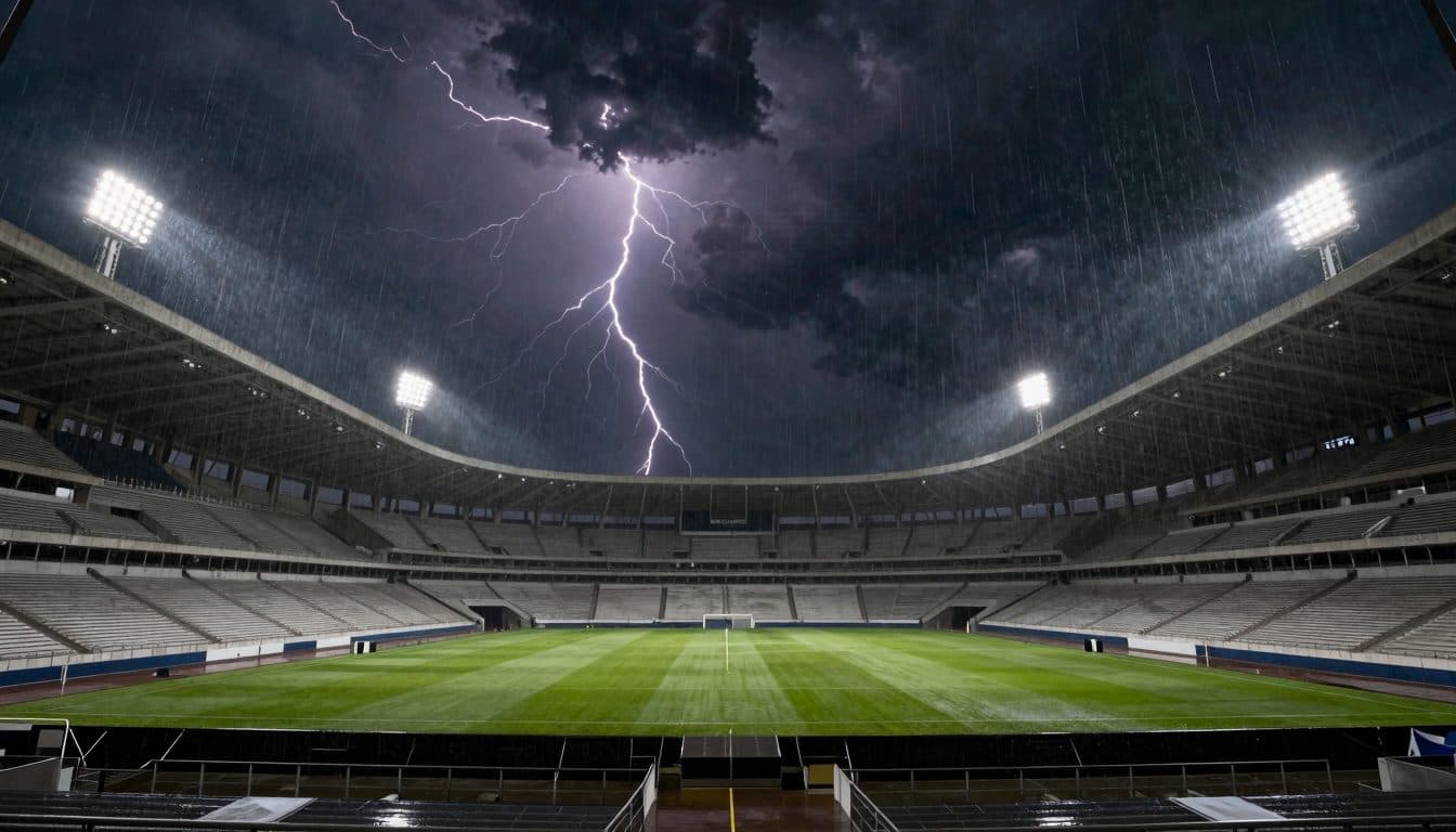 England-Spiel in Gefahr: Gewitter über Mexiko-Stadt