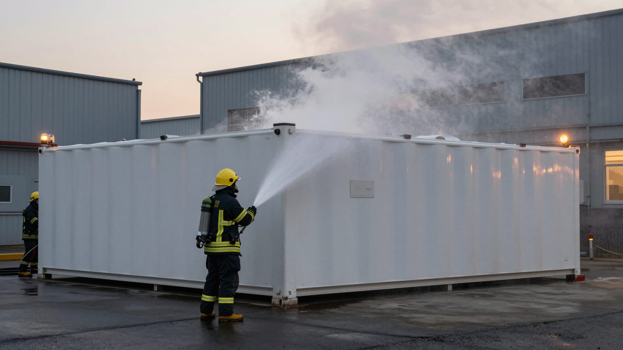 Batterie in Bautzen brennt – Anwohner müssen draußen bleiben