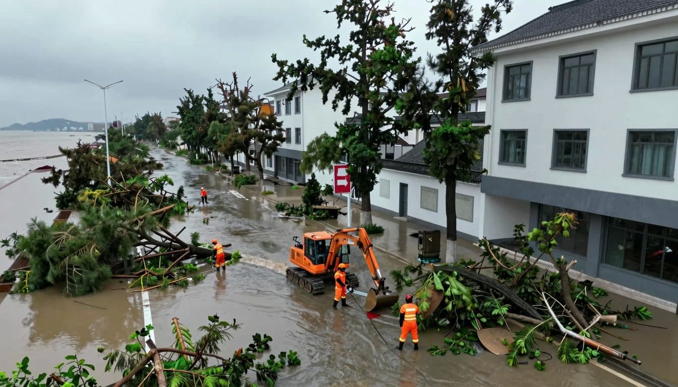 Taifun Bavi: Ein riesiger Sturm zieht über Ostasien