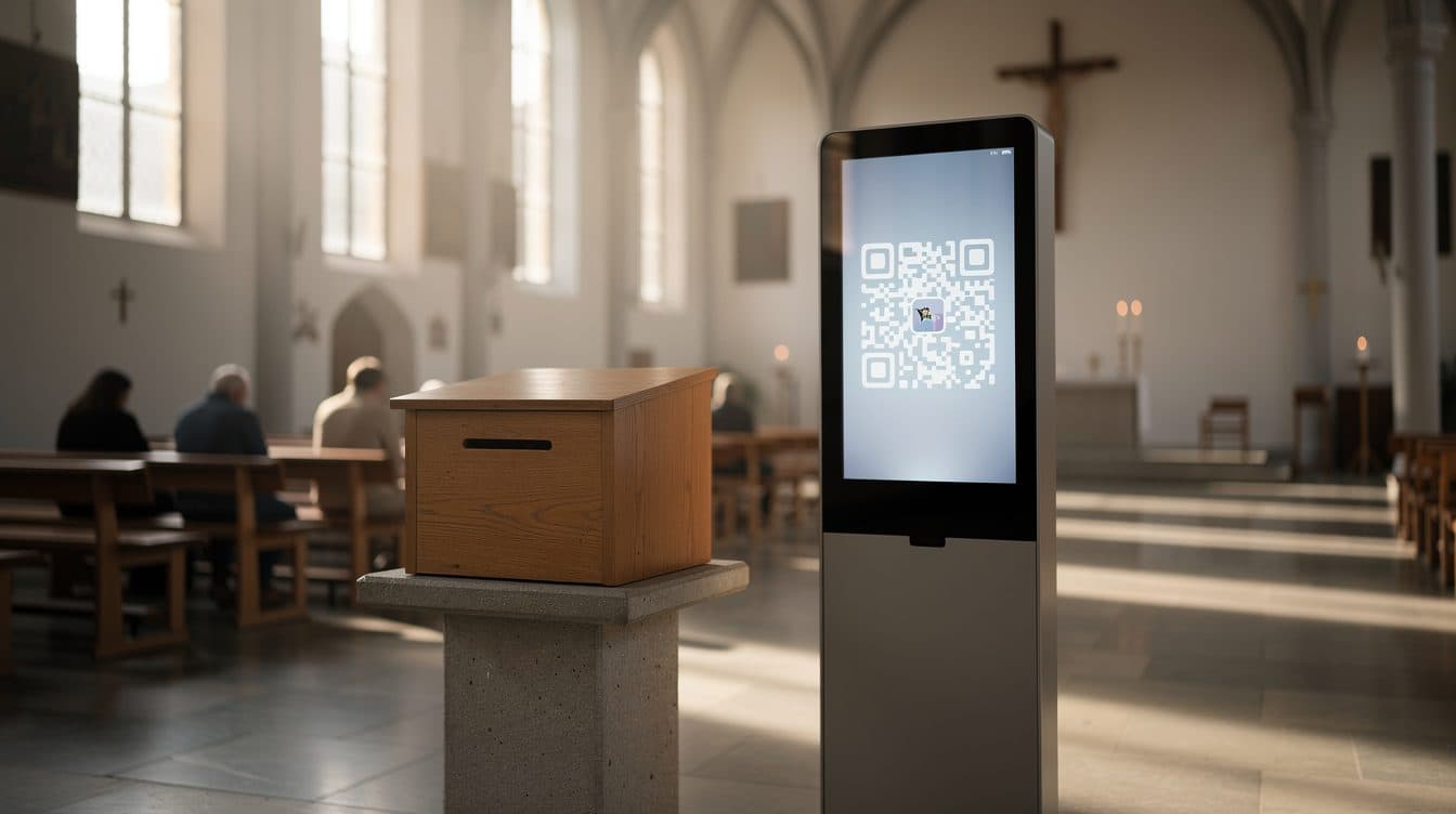 Klingelbeutel wird digital: Was Kirchen gerade ausprobieren