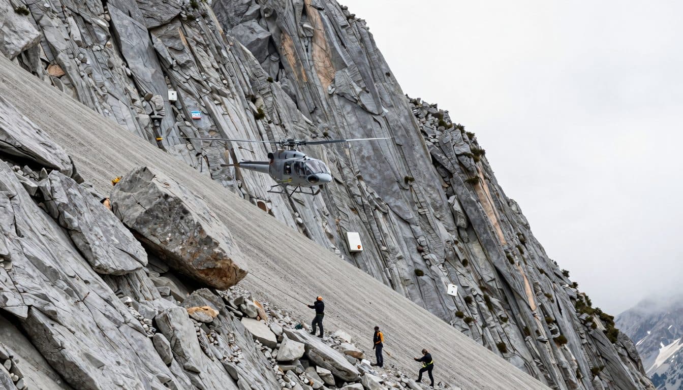 Bergunfall an der Hochalmspitze: Ein Stein, ein Hubzug, viele Helfer