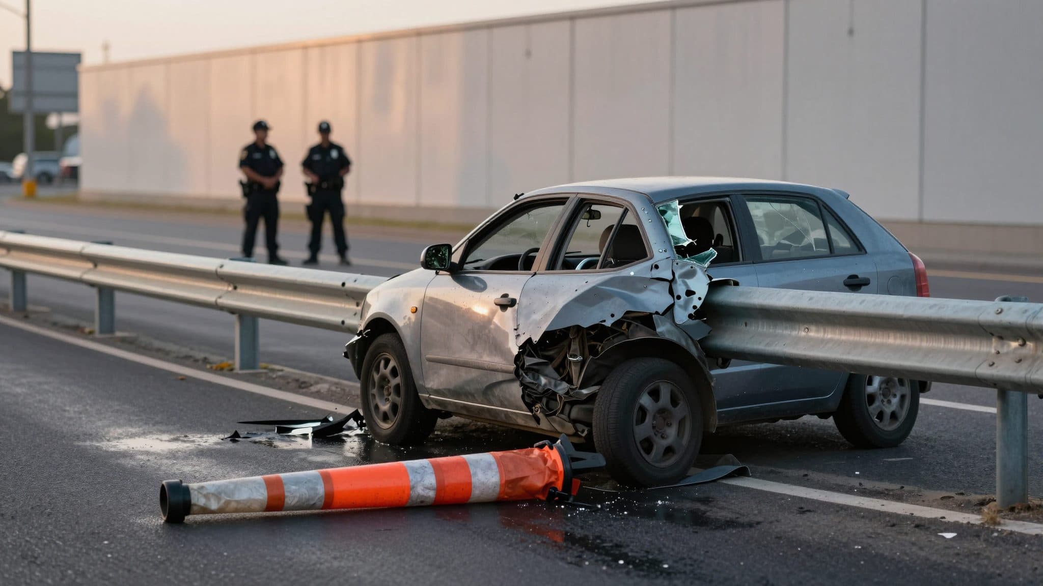 Betrunken und ohne Führerschein: Unfall mit gestohlenem Auto in Wels
