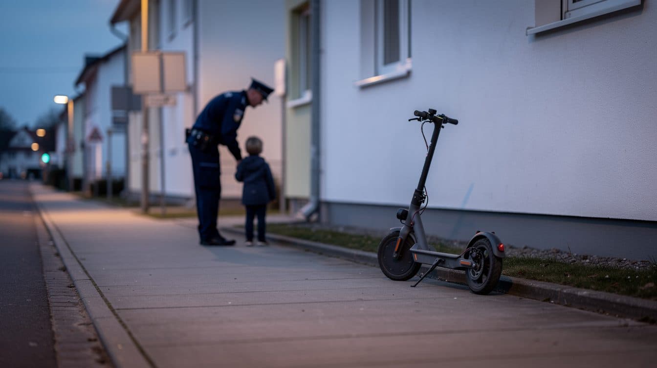 Sechsjähriger allein mit dem E-Scooter unterwegs – Polizei greift ein