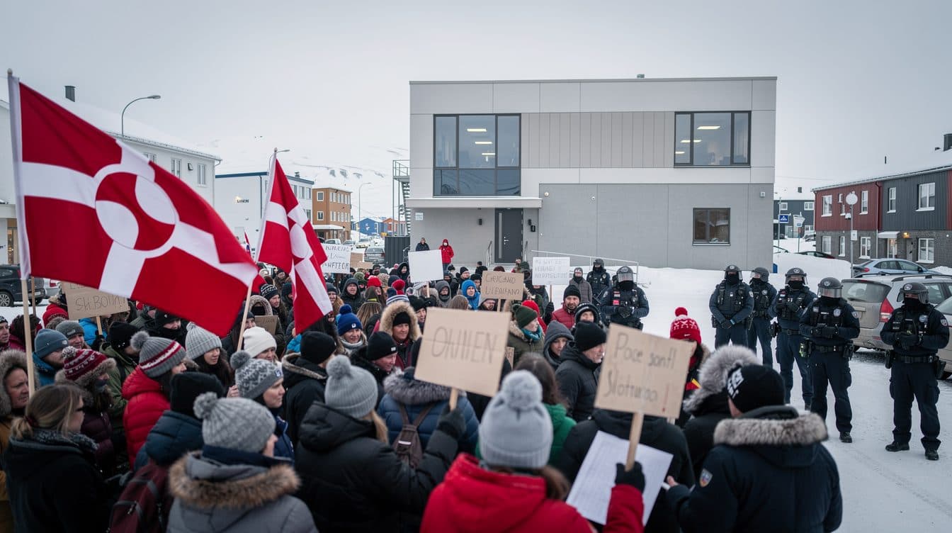 Grönländer protestieren gegen neue US-Vertretung