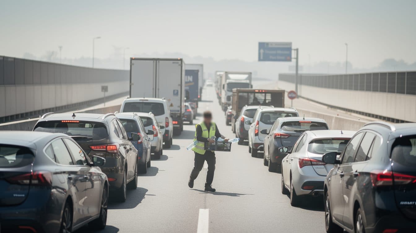 Stundenlang dicht: Lkw-Unfall auf der A4