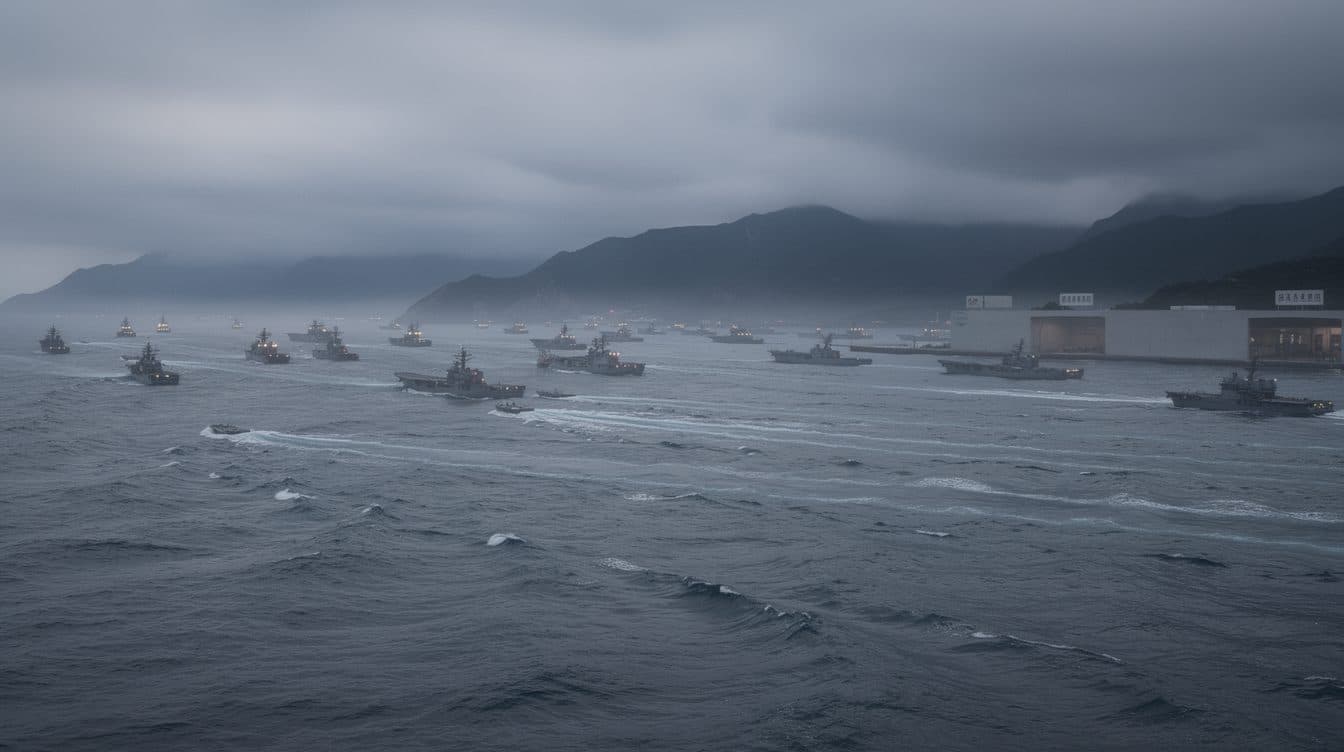 China schickt über 100 Schiffe in Gewässer um Taiwan