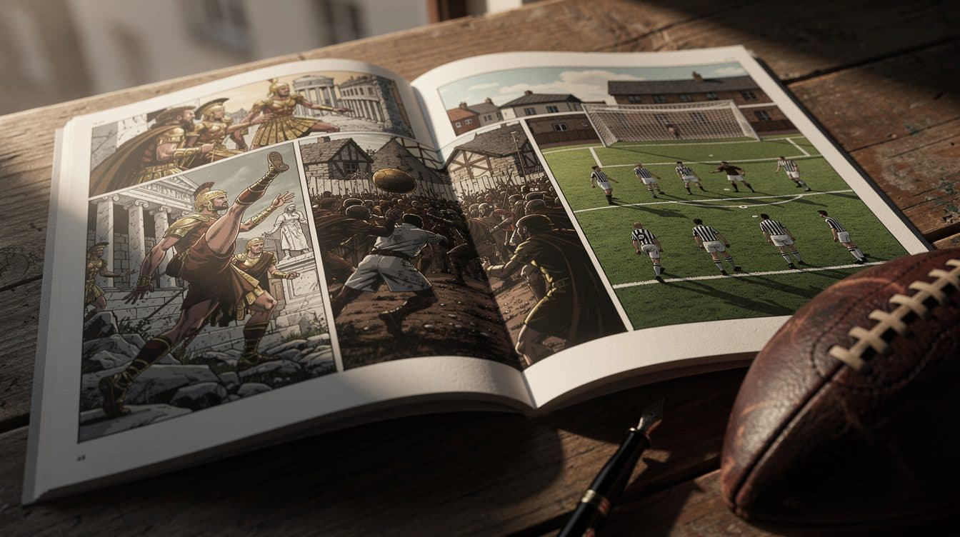 Eine Graphic Novel erzählt, wie der Fußball entstanden ist