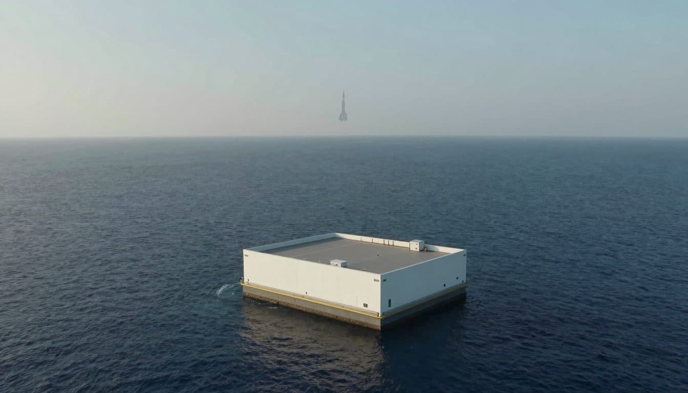 China landet erstmals eine Raketenstufe auf einer Plattform im Meer