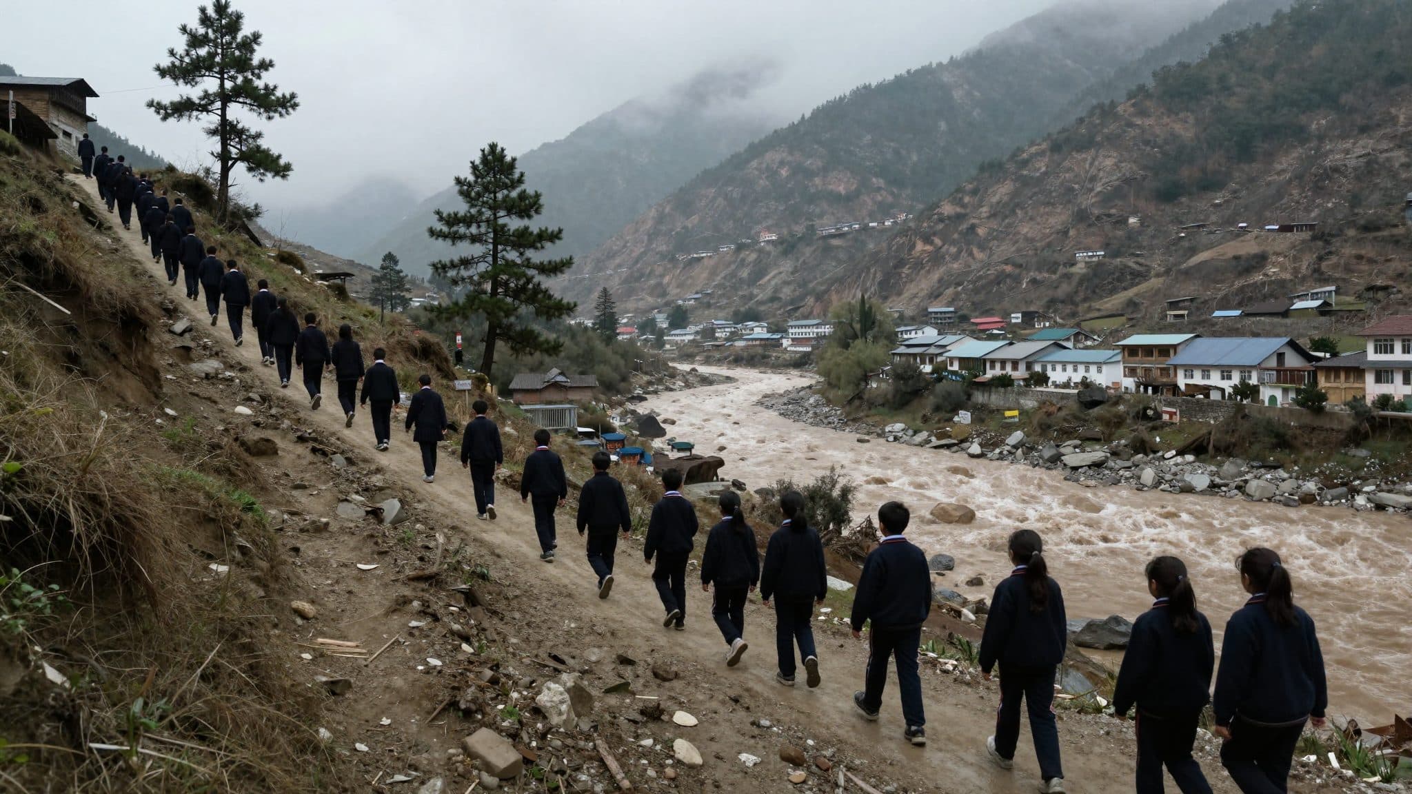 Naturkatastrophe in Nepal: Ein Schuldirektor bringt 900 Kinder in Sicherheit