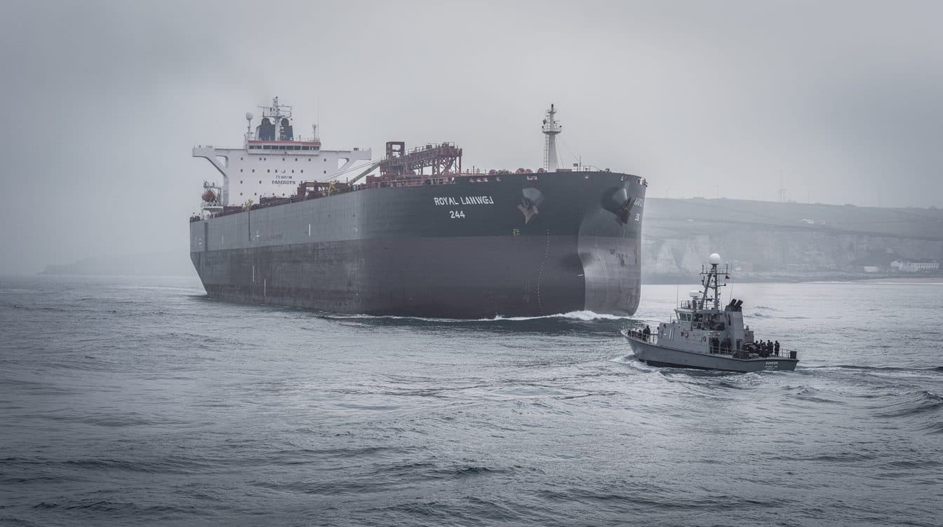 Britische Marine stoppt Öltanker im Ärmelkanal