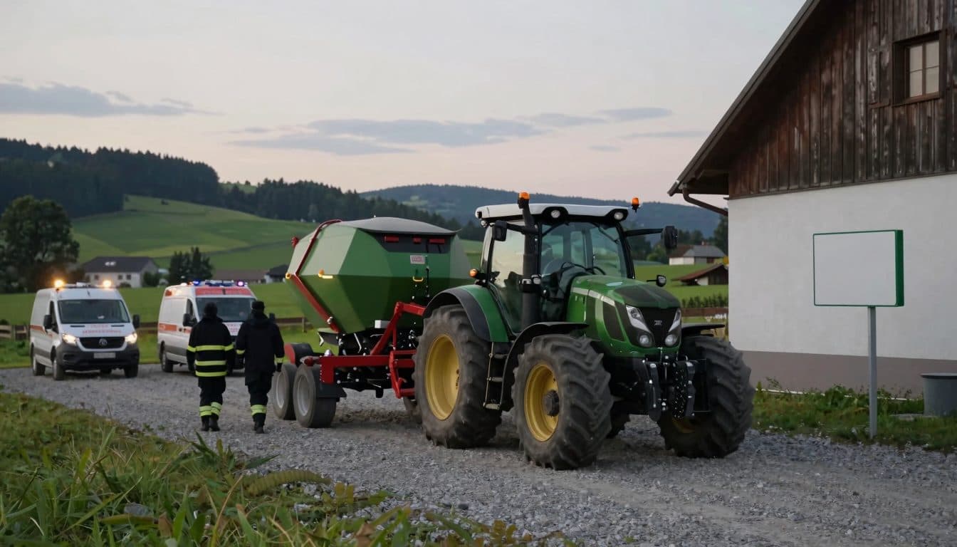 Bauer in Oberösterreich von Traktor eingeklemmt – seine Frau rettet ihn