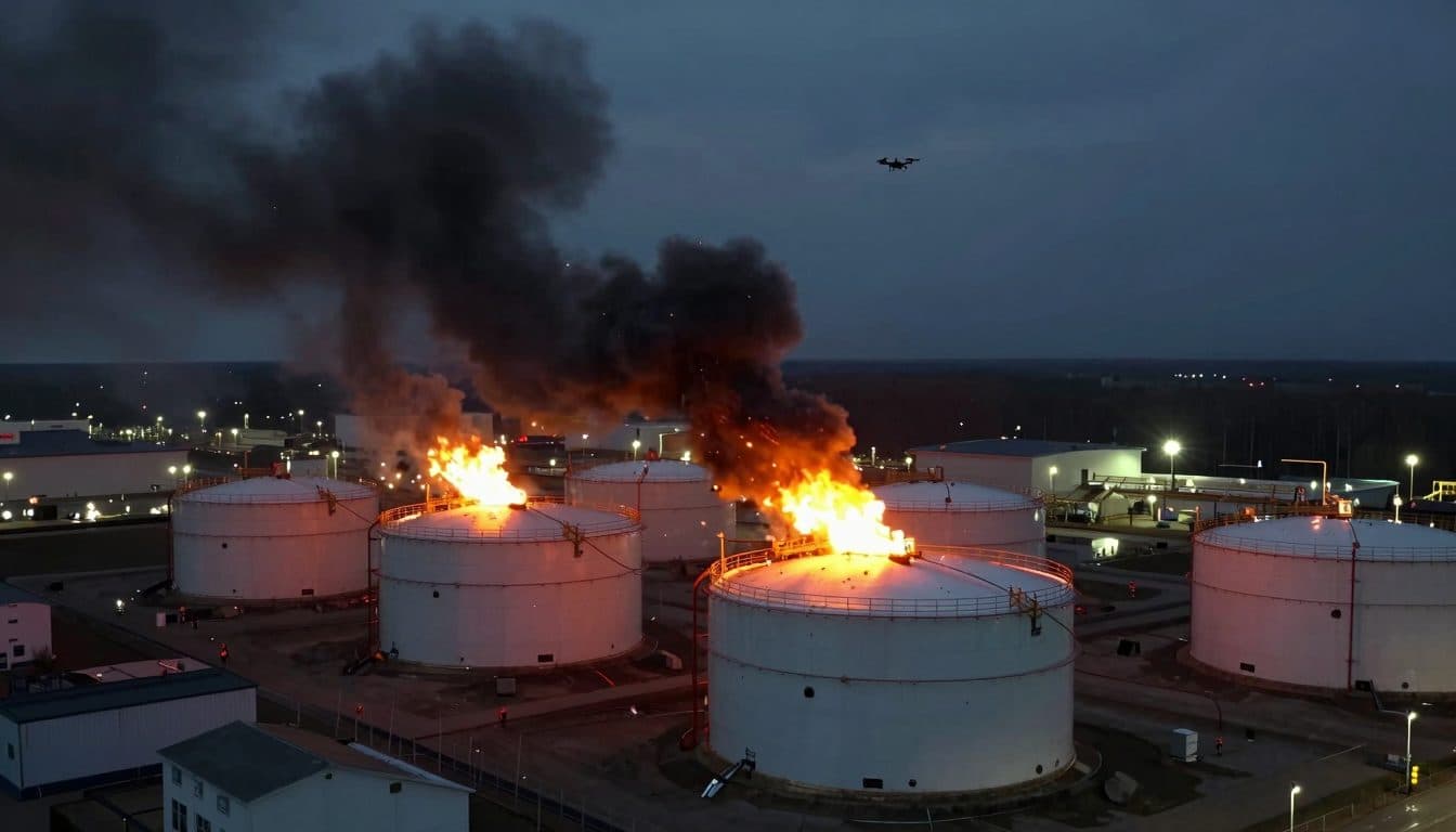 Drohnenangriffe der Ukraine auf russische Tanker und Anlagen