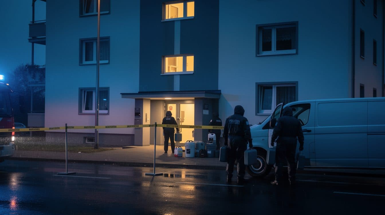 Chemnitz: Polizei findet gefährliche Chemikalien in einer Wohnung