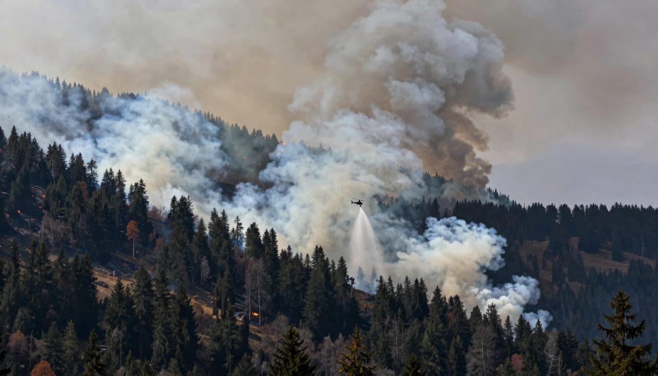 Waldbrand in Osttirol: Viele Helfer kämpfen gemeinsam gegen die Flammen