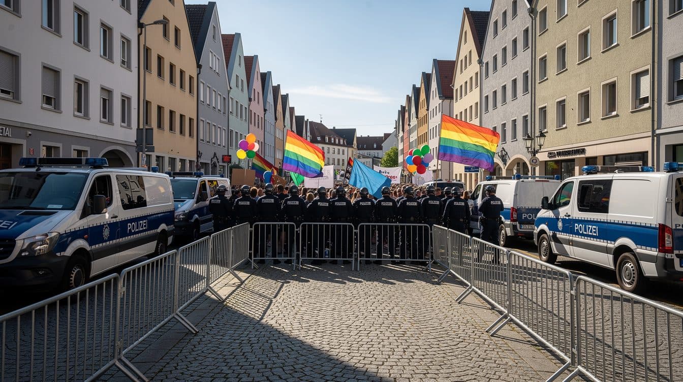 CSD in Eberswalde: Demonstration für Vielfalt trifft auf rechten Protest