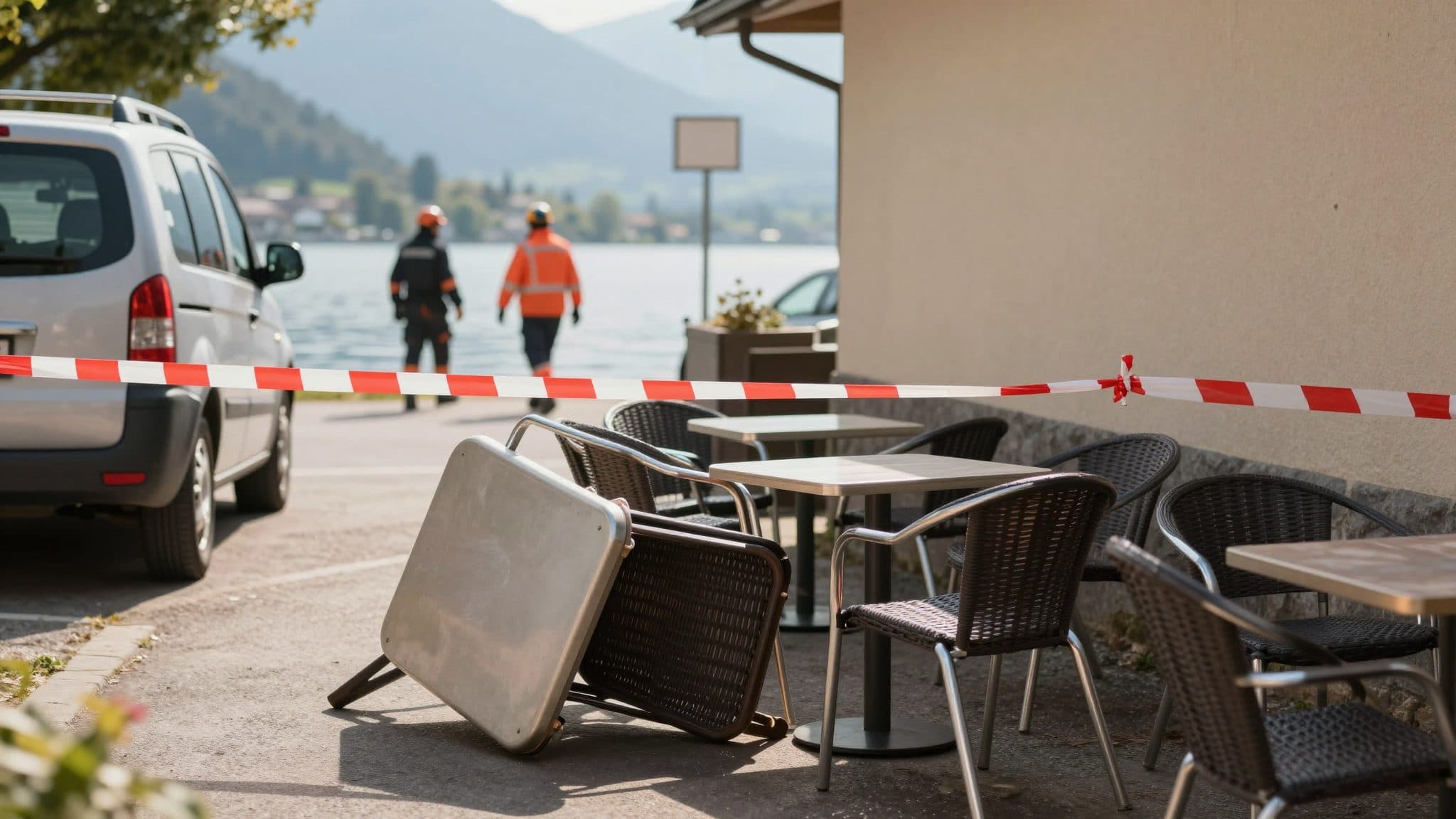 Auto fährt in Gastgarten in Velden – zum Glück ist Hilfe da