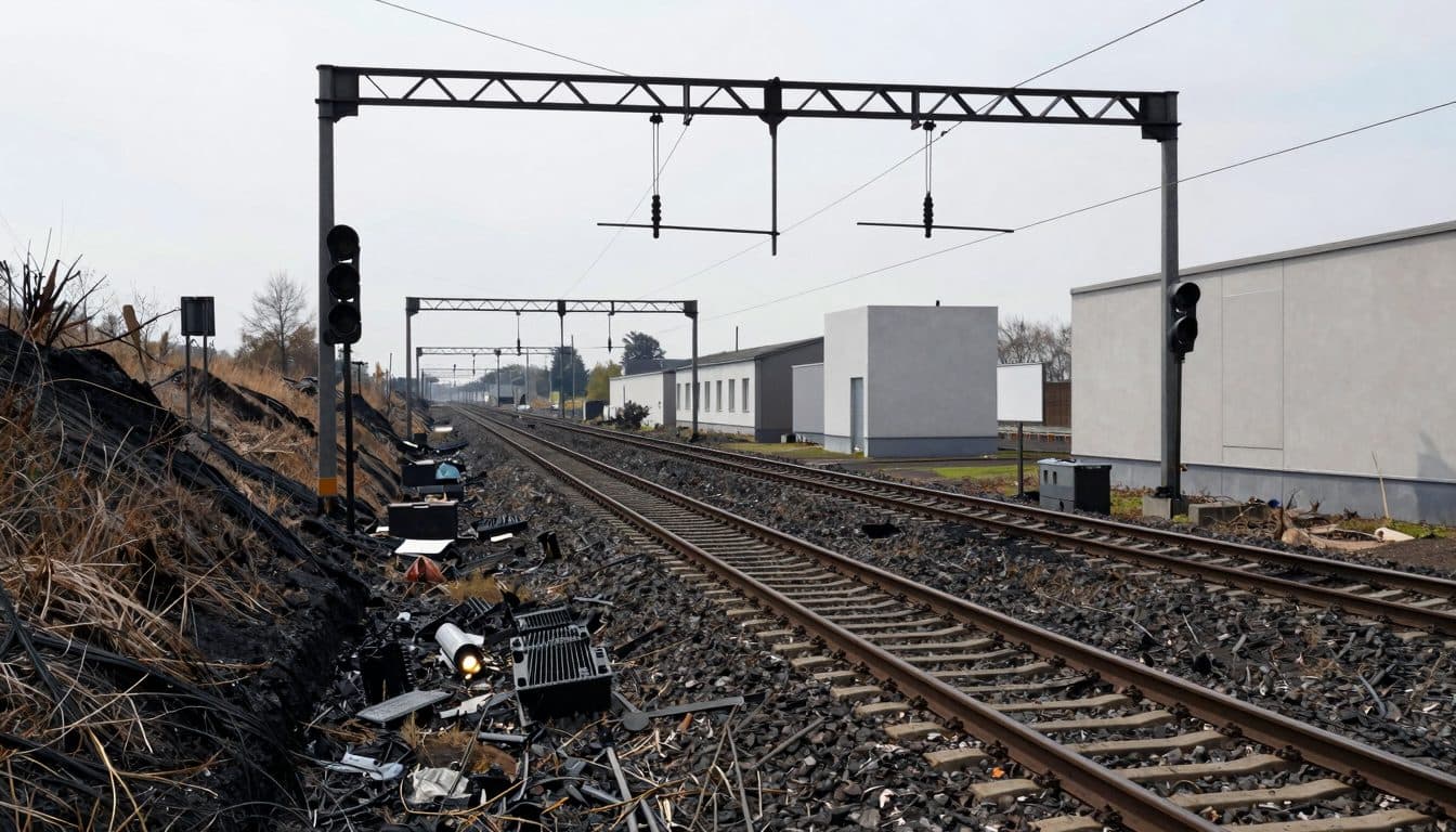 Böschungsbrand auf Bahnstrecke: Staatsschutz ermittelt