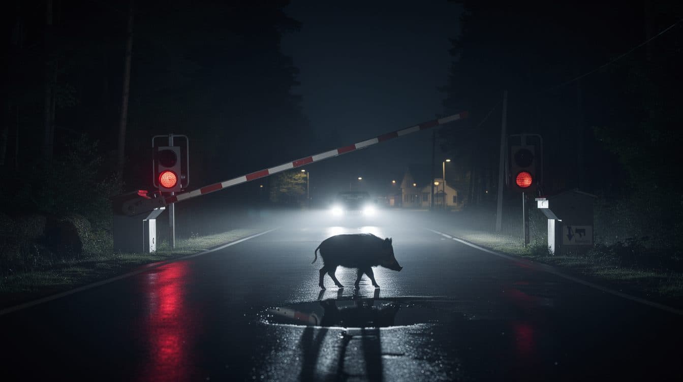 Wildschwein rennt in wartendes Auto: kurioser Unfall bei Dessau-Roßlau