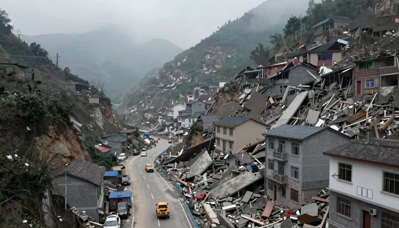 Erdrutsch in China: Acht Menschen gerettet, Suche läuft weiter
