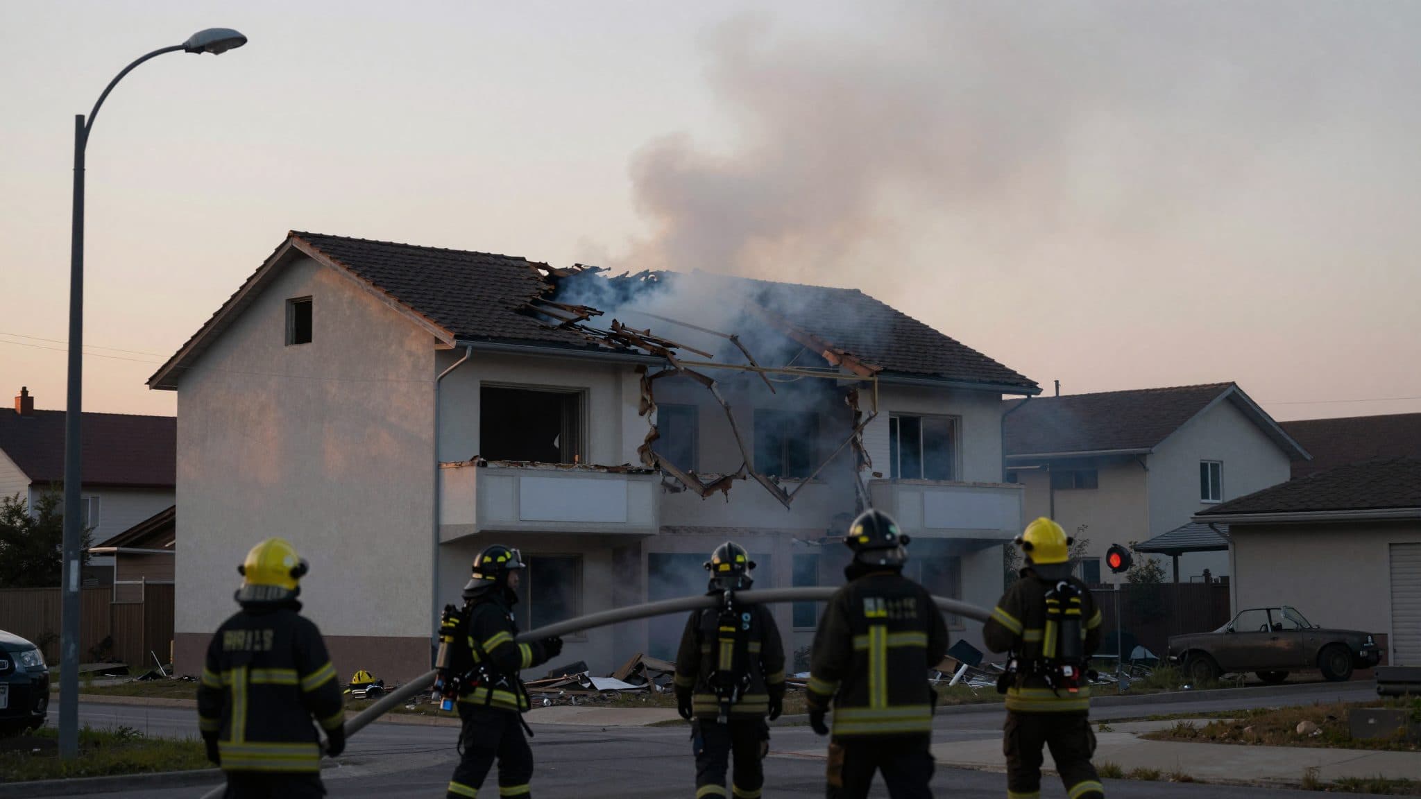 Haus in Fels am Wagram ausgebrannt: 140 Feuerwehrleute im Einsatz