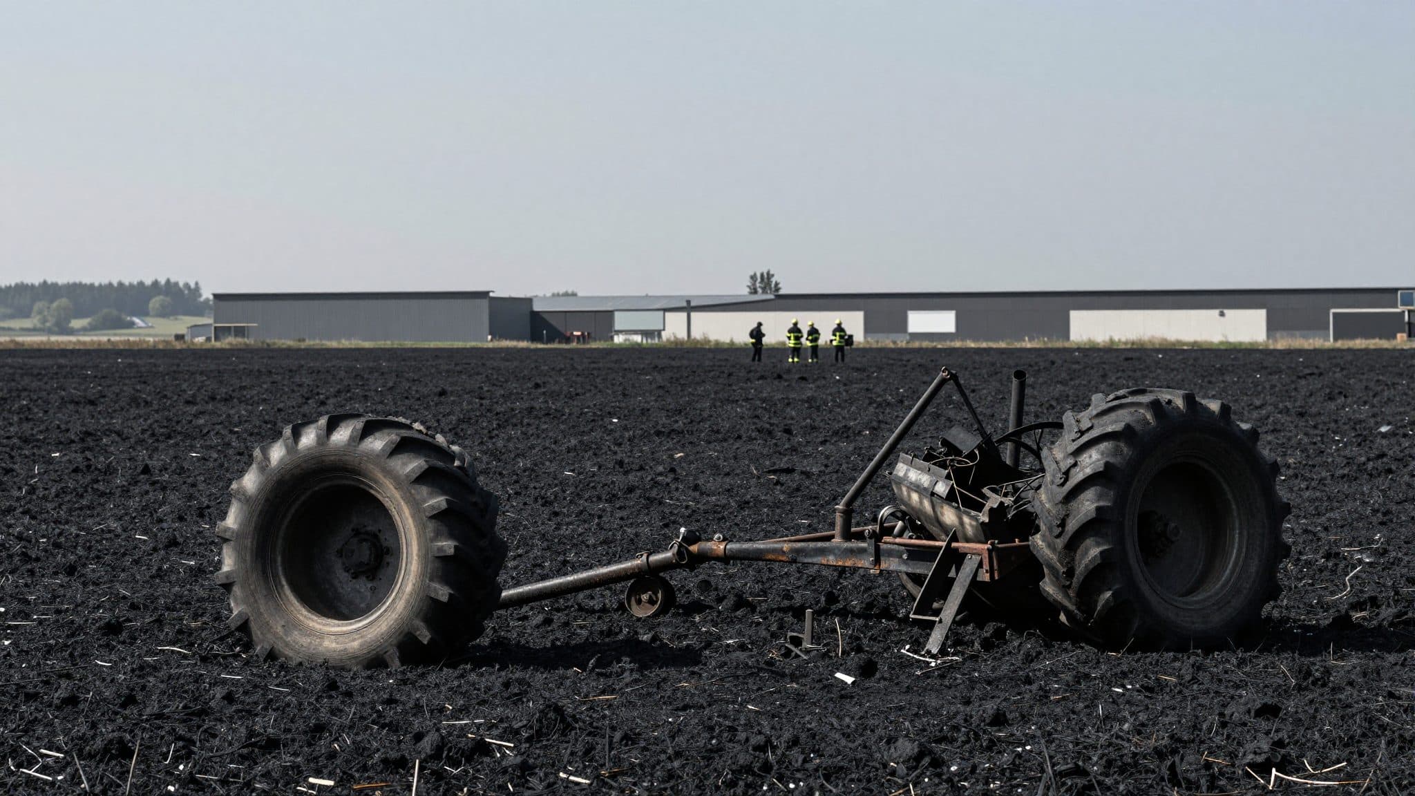 Traktor und Presse in Flammen: Feldbrand in Anif