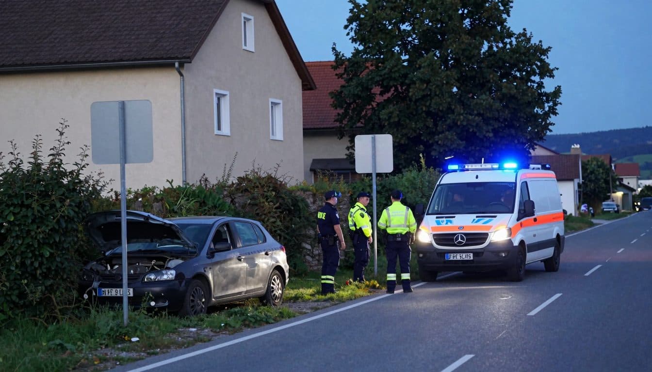 Schwerer Unfall auf der B120: Eine Mutter und zwei Kinder wurden verletzt