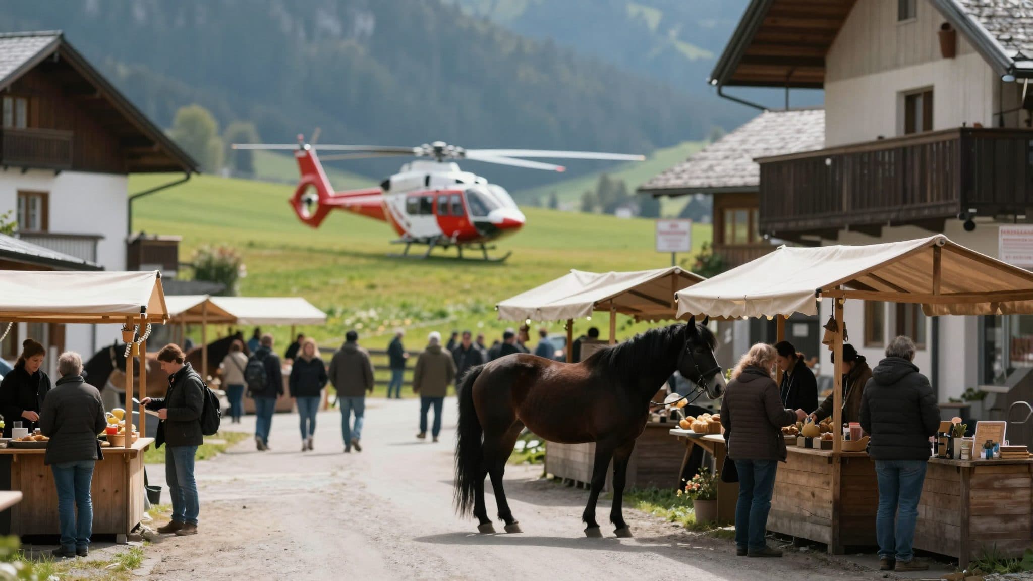 Neunjährige stürzt beim Pferdemarkt in Schöder vom Pferd