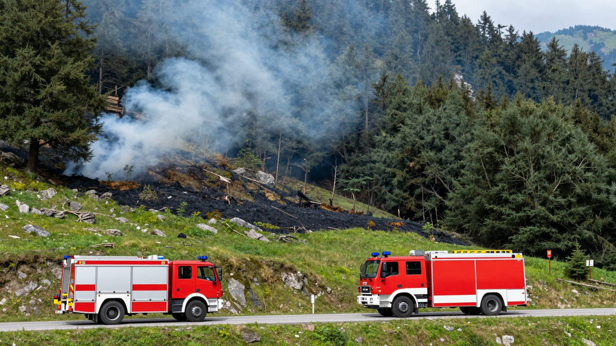 Waldbrand am Hochstein: Feuerwehr rückt aus